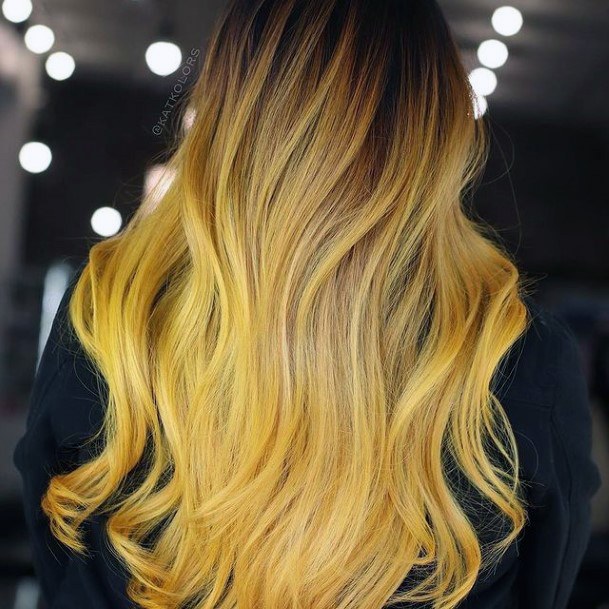 Exceptional Womens Yellow Ombre Hairstyles Ideas