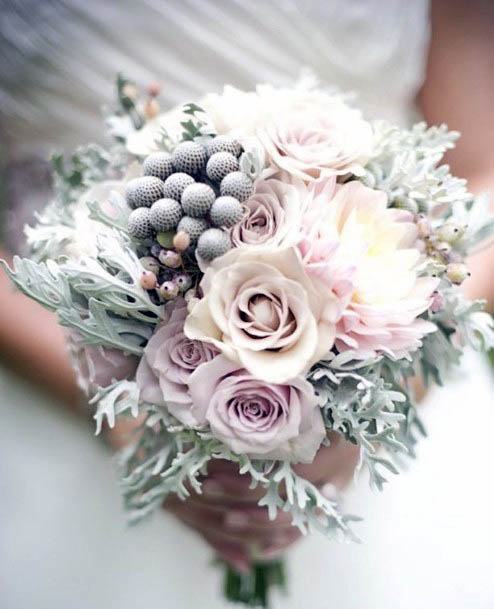 Exotic Berries Winter Wedding Flowers