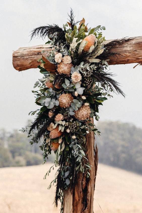 Exotic Flowers Wedding Arch