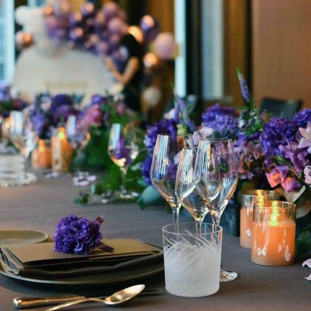 Exotic Purple Wedding Flowers