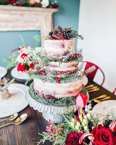 Exotic Red Velvet Wedding Cake