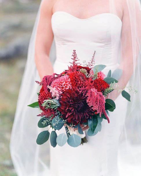 Exotic Red Wedding Flowers