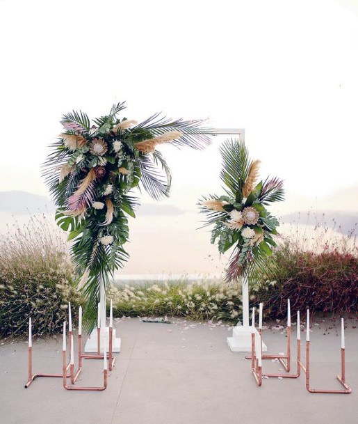 Exotic Wedding Flowers Hawaiian Arch