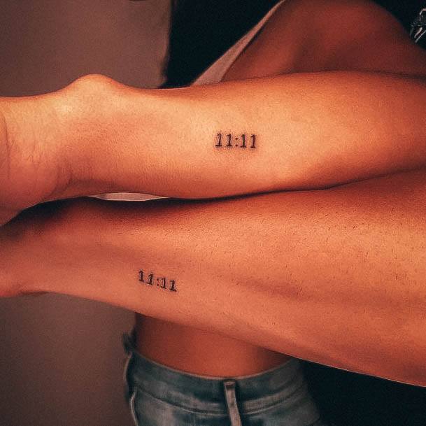 Exquisite Bff Tattoos On Girl