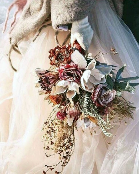 Exquisite Blush Pink Maroon Red And Winter White Floral Bouquet Inspiration Wedding Ideas For Brides