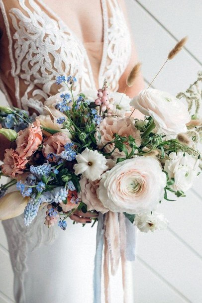 Exquisite Blush Wedding Flowers Bouquet