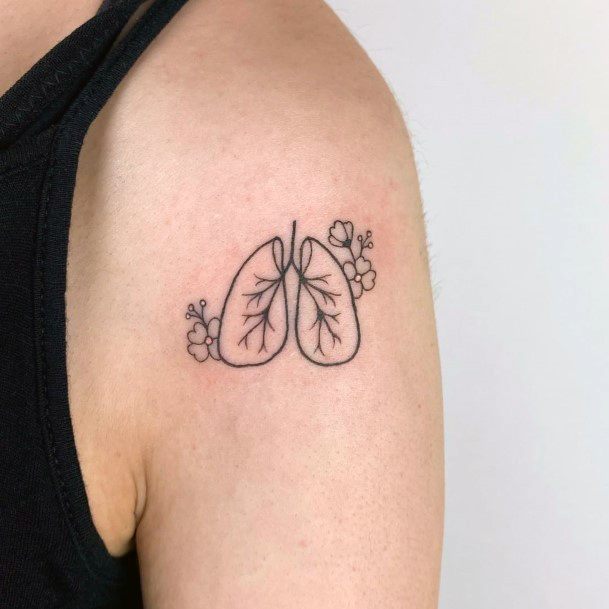 Exquisite Breathe Tattoos On Girl