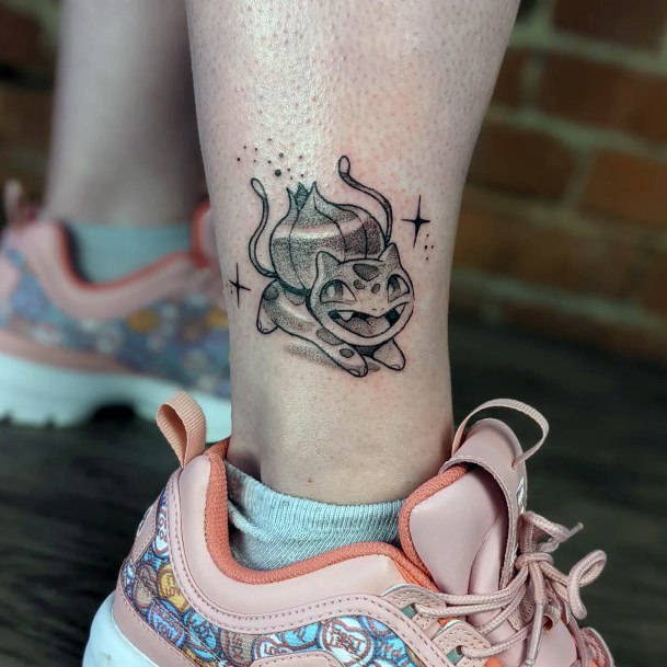 Exquisite Bulbasaur Tattoos On Girl