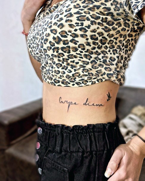 Exquisite Carpe Diem Tattoos On Girl
