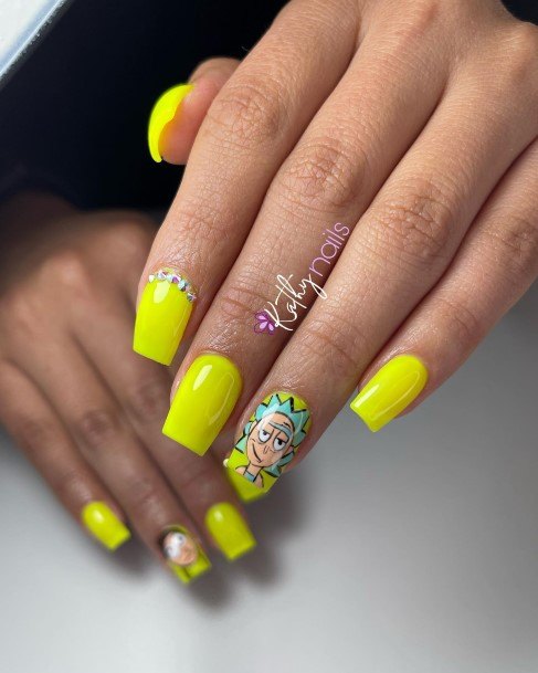 Exquisite Cartoon Nails On Girl