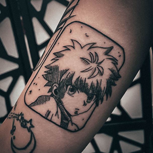 Exquisite Cartoon Tattoos On Girl