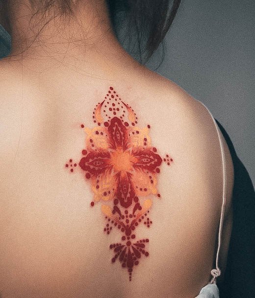 Exquisite Chakra Tattoos On Girl