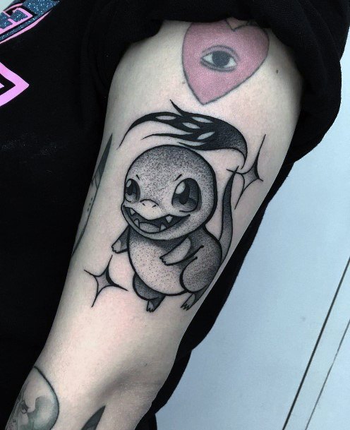 Exquisite Charmander Tattoos On Girl