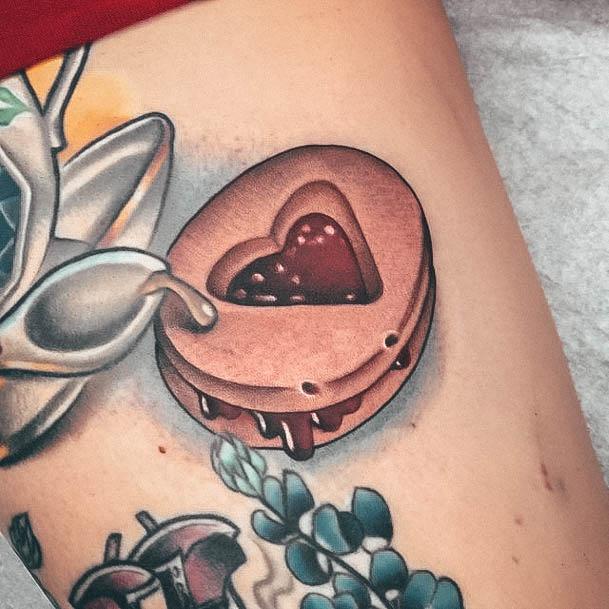 Exquisite Cookie Tattoos On Girl