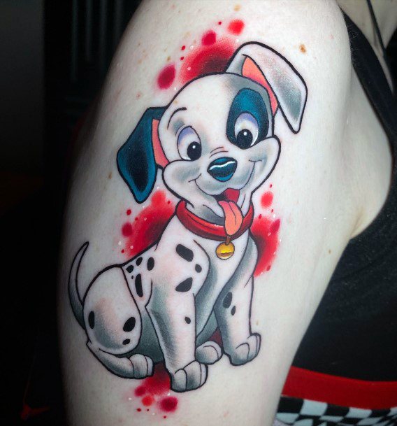 Exquisite Dalmatian Tattoos On Girl