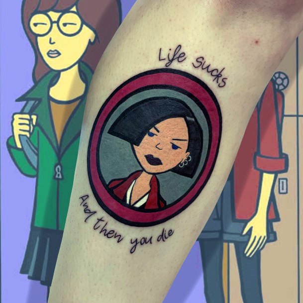 Exquisite Daria Tattoos On Girl