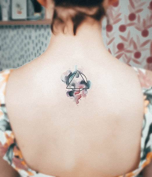 Exquisite Deathly Hallows Tattoos On Girl