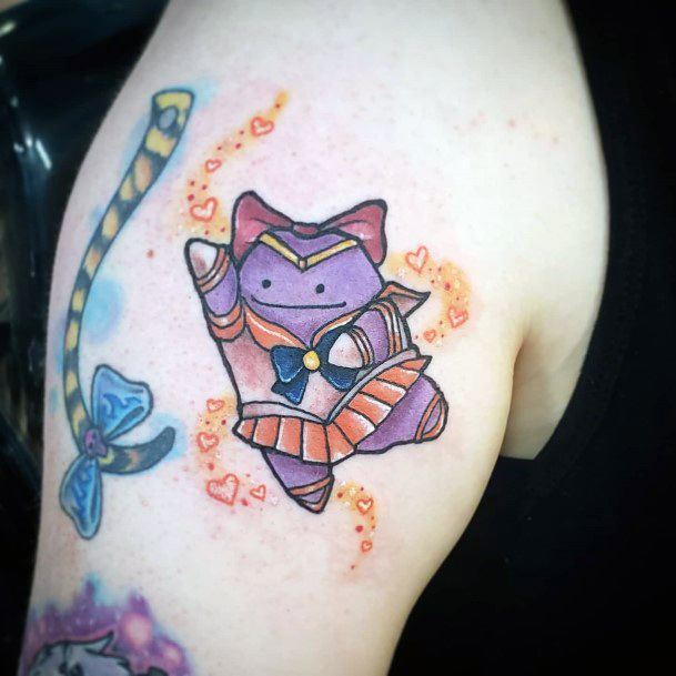 Exquisite Ditto Tattoos On Girl