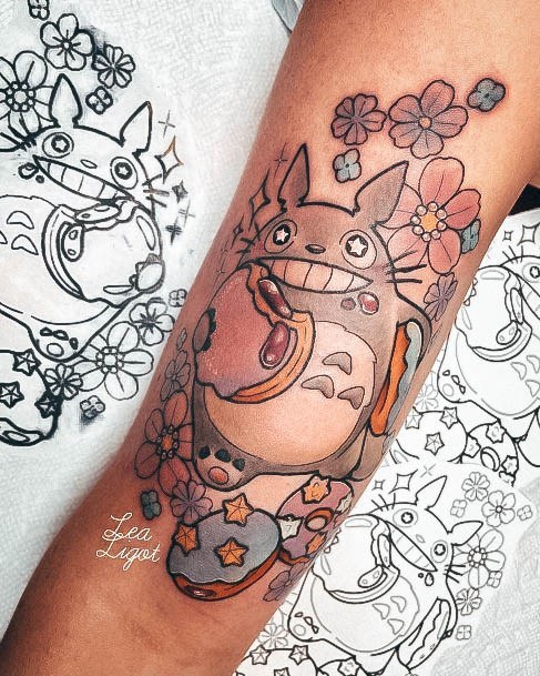 Exquisite Donut Tattoos On Girl