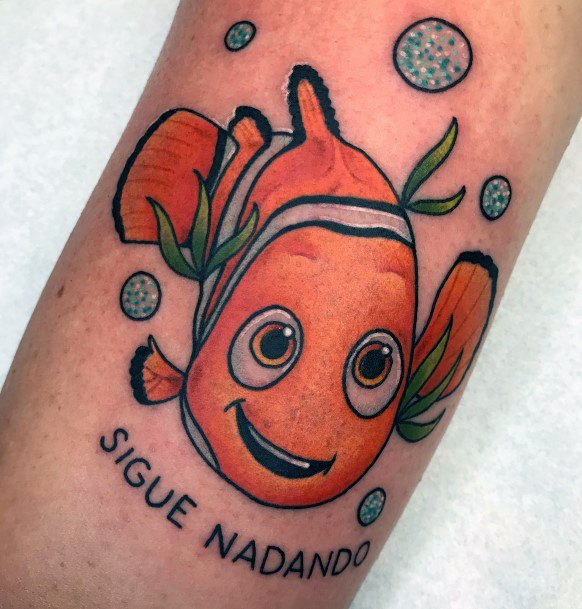 Exquisite Finding Nemo Tattoos On Girl