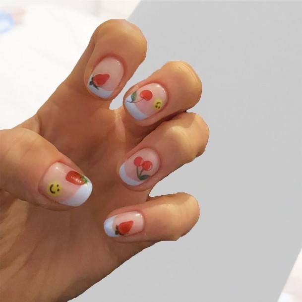 Exquisite Fruit Nails On Girl