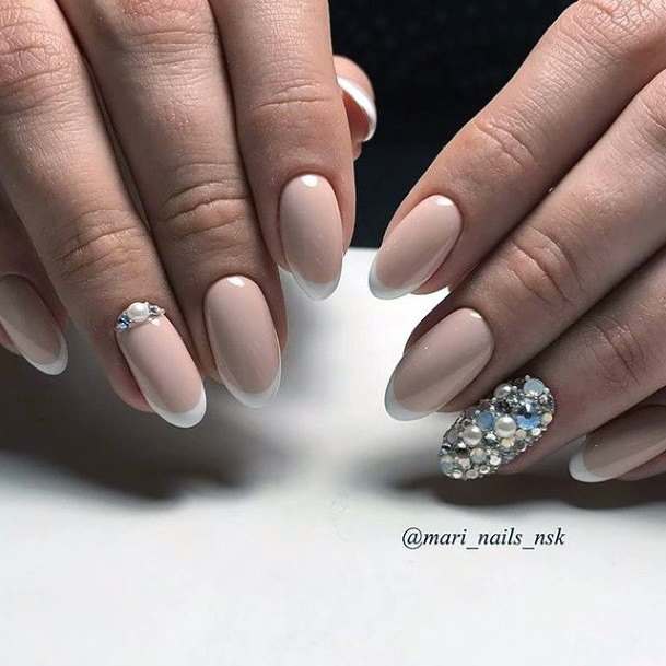 Exquisite Gemstone Nails On Girl