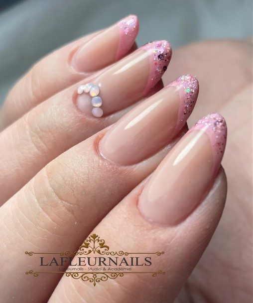 Exquisite Glitter Nails On Girl