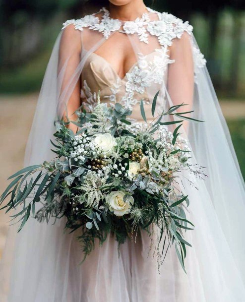 Exquisite Greenery White Fall Bouquet Inspiration For Wedding Ideas