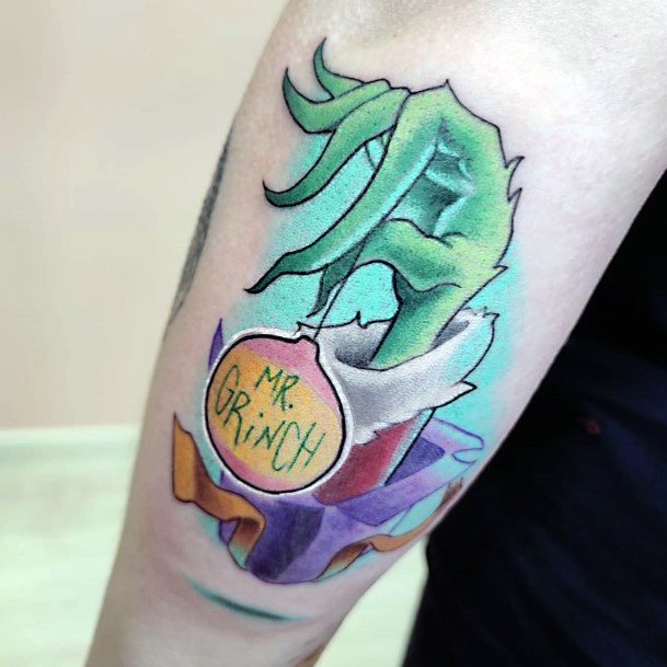 Exquisite Grinch Tattoos On Girl