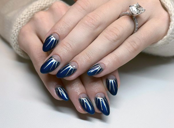 Exquisite Half Moon Nails On Girl