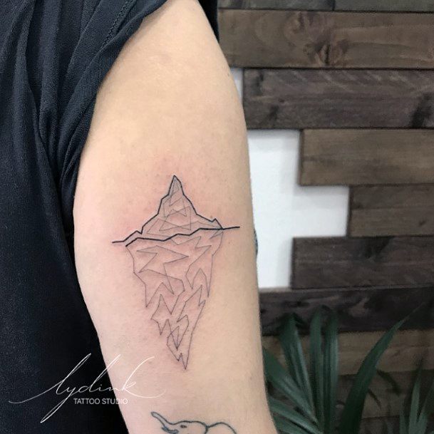 Exquisite Iceberg Tattoos On Girl