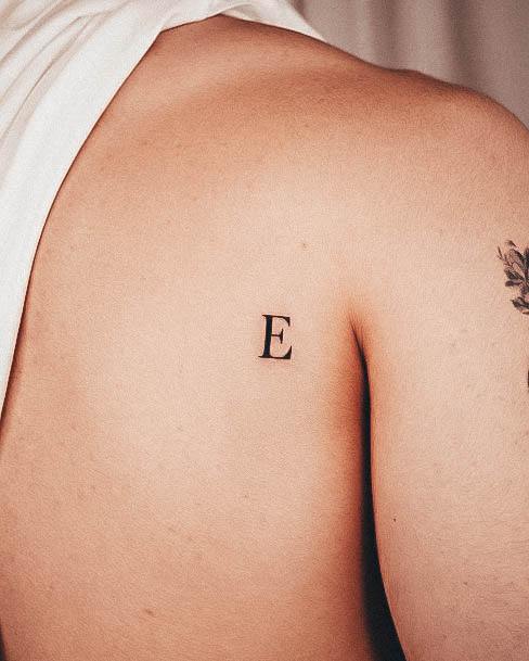 Exquisite Initials Tattoos On Girl