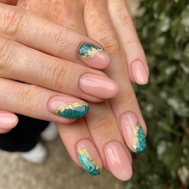 Exquisite Marble Nails On Girl