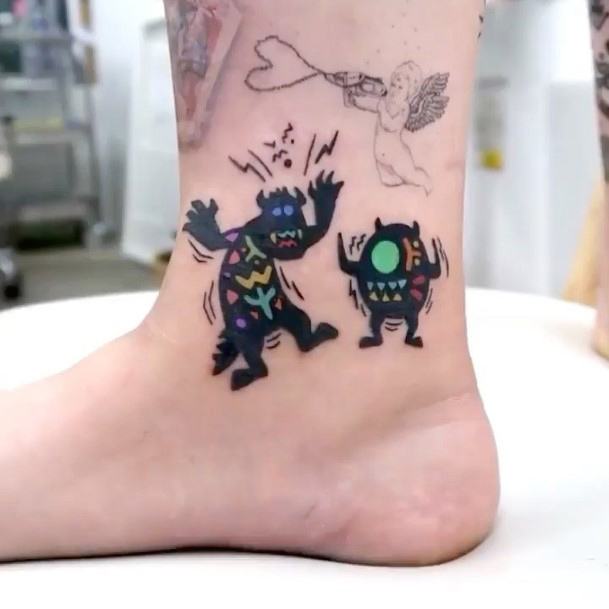 Exquisite Monsters Inc Tattoos On Girl