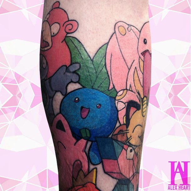 Exquisite Oddish Tattoos On Girl