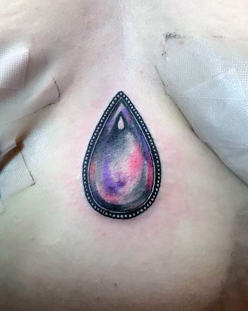 Exquisite Opal Tattoos On Girl