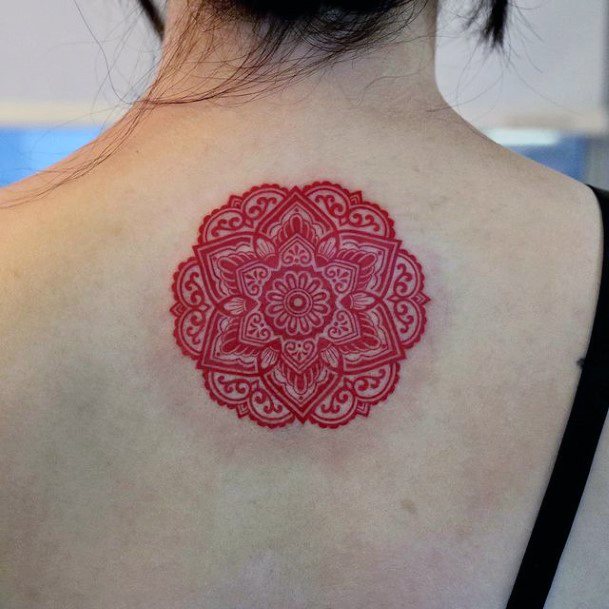 Exquisite Ornamental Tattoos On Girl