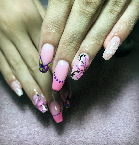 Exquisite Pink And Purple Nail Design Inspiration For Women