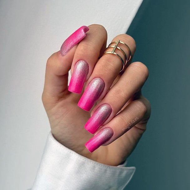 Exquisite Pink Summer Nails On Girl