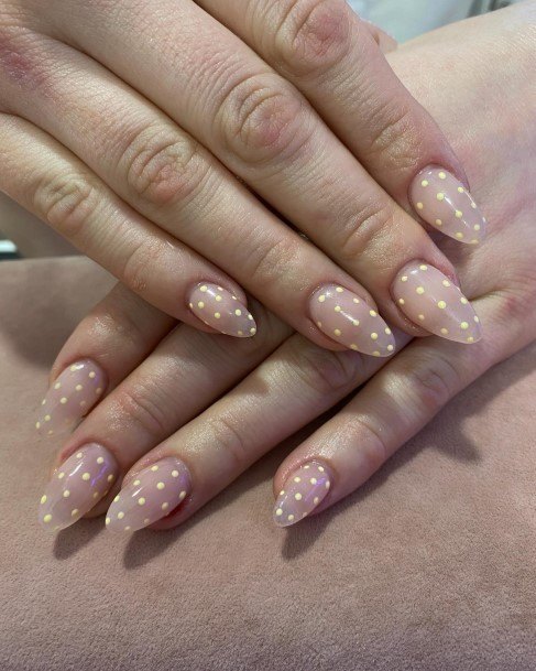 Exquisite Polka Dot Nails On Girl