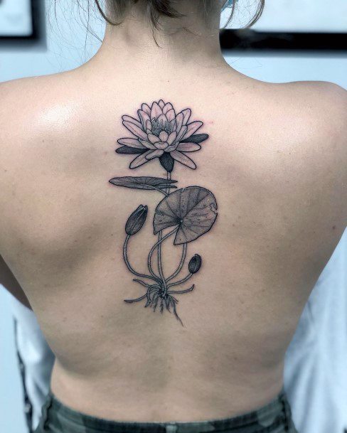 Exquisite Pond Tattoos On Girl