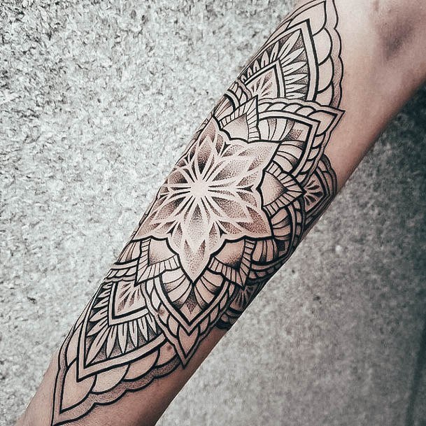 Exquisite Sacred Geometry Tattoos On Girl