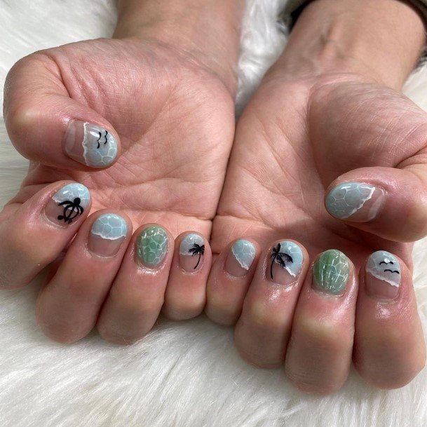 Exquisite Sea Nails On Girl