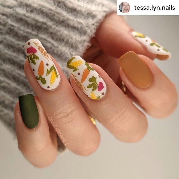 Exquisite Thanksgiving Nails On Girl