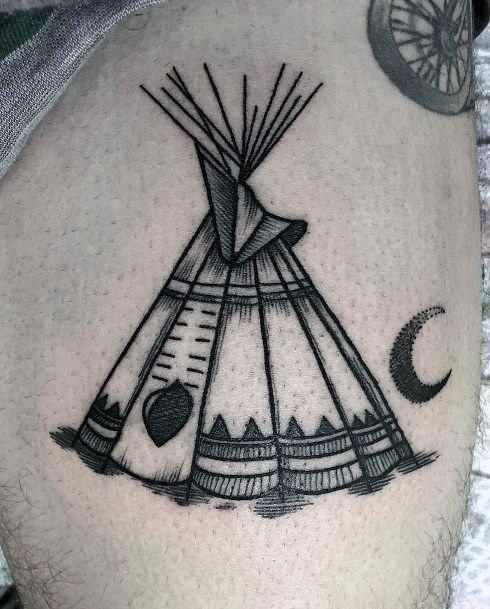 Exquisite Tipi Tattoos On Girl