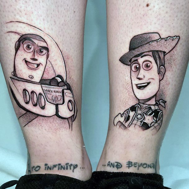 Exquisite Toy Story Tattoos On Girl