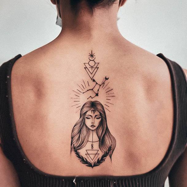 Exquisite Virgo Tattoos On Girl