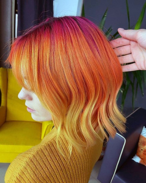 Exquisite Yellow Ombre Hairstyless On Girl