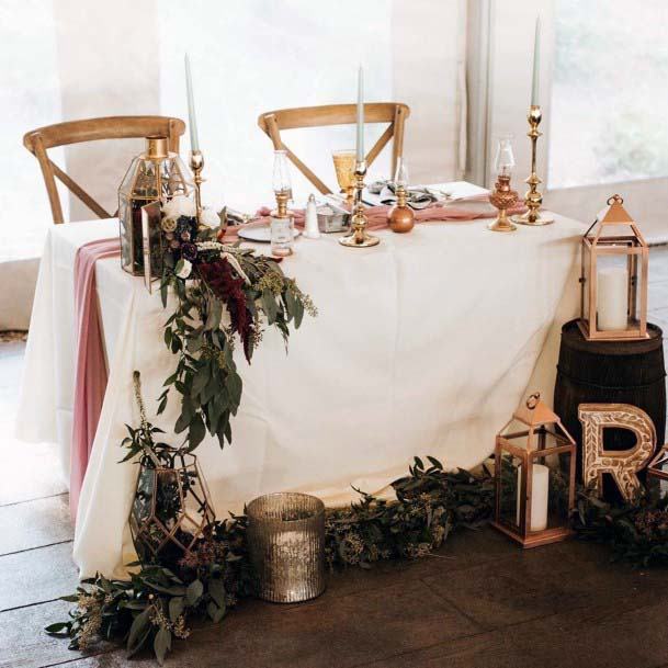 Exquisitive Wedding Head Table Decor