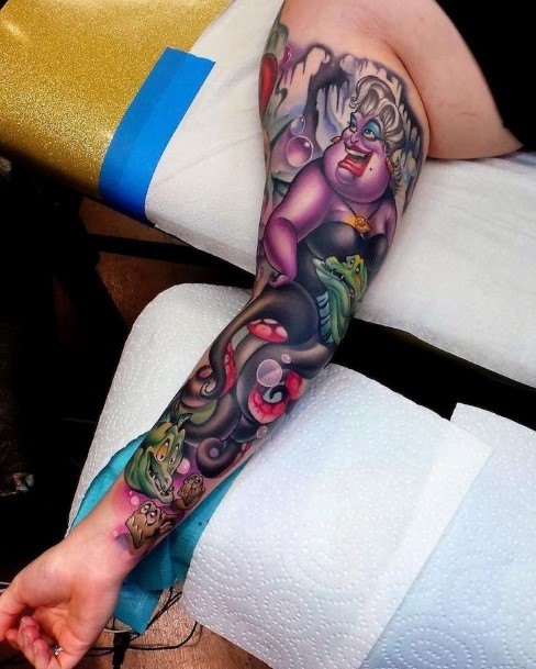 Extreme Decorated Arm Tattoo Women